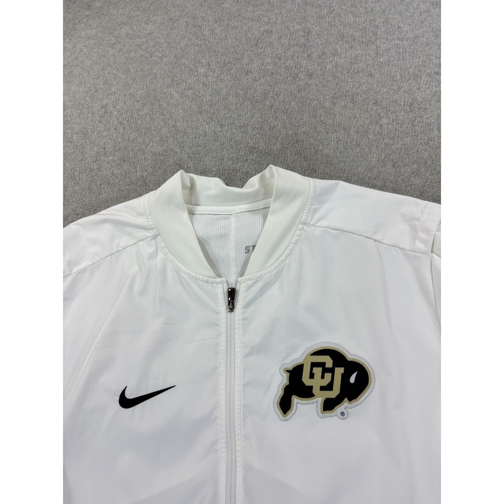 Colorado Buffalos Nike Storm Fit Sideline Pullover Jacket (Men's Medium) White - Picture 2 of 12